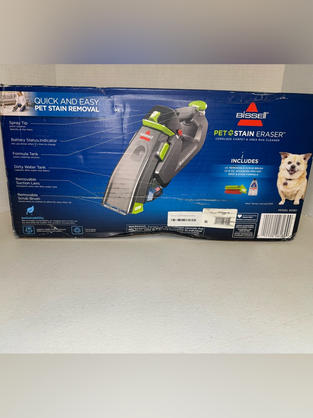 Bissell Cordless Pet Spot Cleaner in Gray and Lime Green